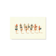 Doze Drummers Arrastando Estêncil-Mod-Médio Estilo