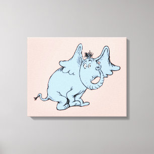Impressão Em Tela Dr. Seuss   Horton Lado Vista