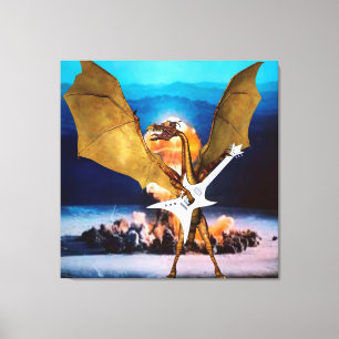 Impressão Em Tela Dragão atômico