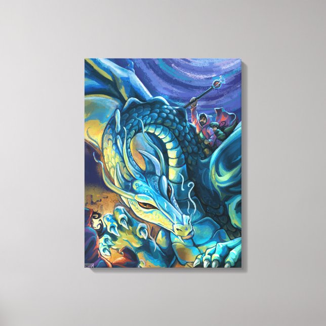 Impressão Em Tela Dragon Rider Poster (Frente)