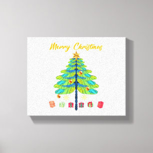 Impressão Em Tela Dragonfly Christmas Tree Gift