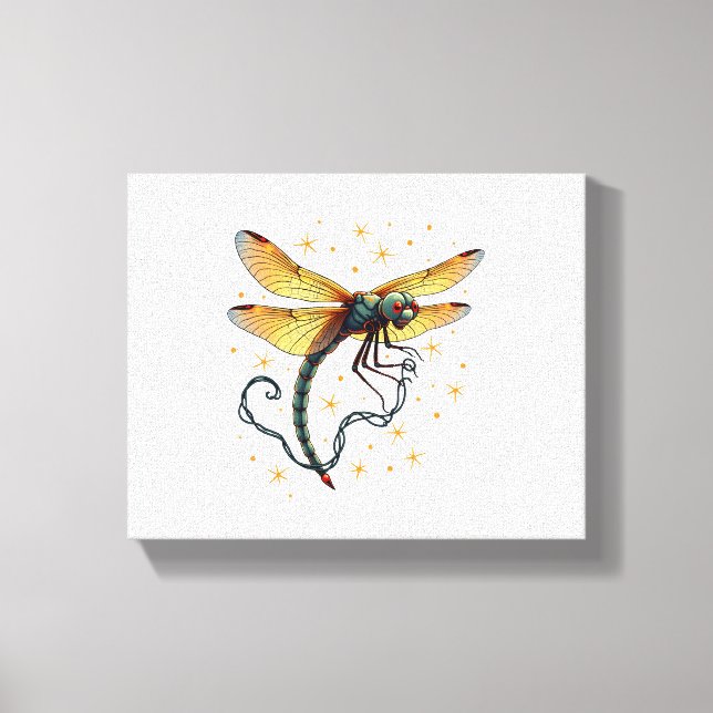 Impressão Em Tela Dragonfly das Luzes de Natal (Frente)