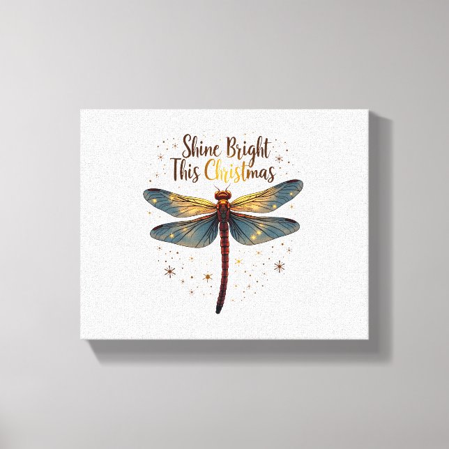 Impressão Em Tela Dragonfly Estrela de Natal (Frente)