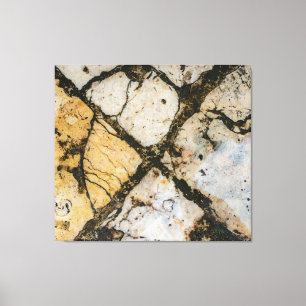 Impressão Em Tela Dramatic Red and Black Brecciated Marble Texture