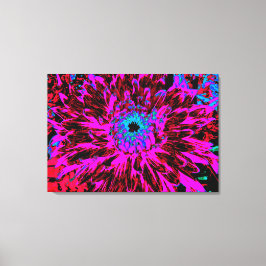 Impressão Em Tela Dramson Red, Purple e Black Dahlia