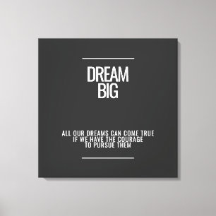 Impressão Em Tela Dream Big Acrylic Wall Art