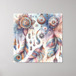 Impressão Em Tela Dreamcatcher num tema boêmico