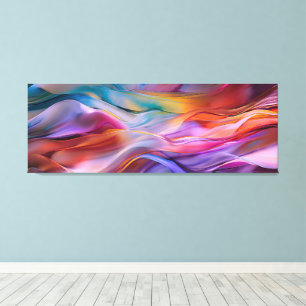 Impressão Em Tela "Dreamscape Waves" Arte Abstrato Contemporânea
