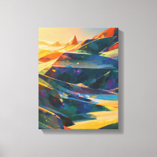 Impressão Em Tela Dreamset Sobre Montanhas Vibrantes