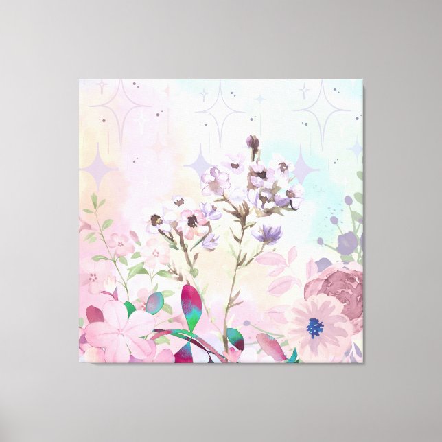 Impressão Em Tela Dreamy Butterfly & Bee Meadow Framed Art Print  (Frente)