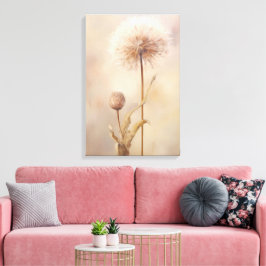 Impressão Em Tela Dreamy Dandelion Illustration