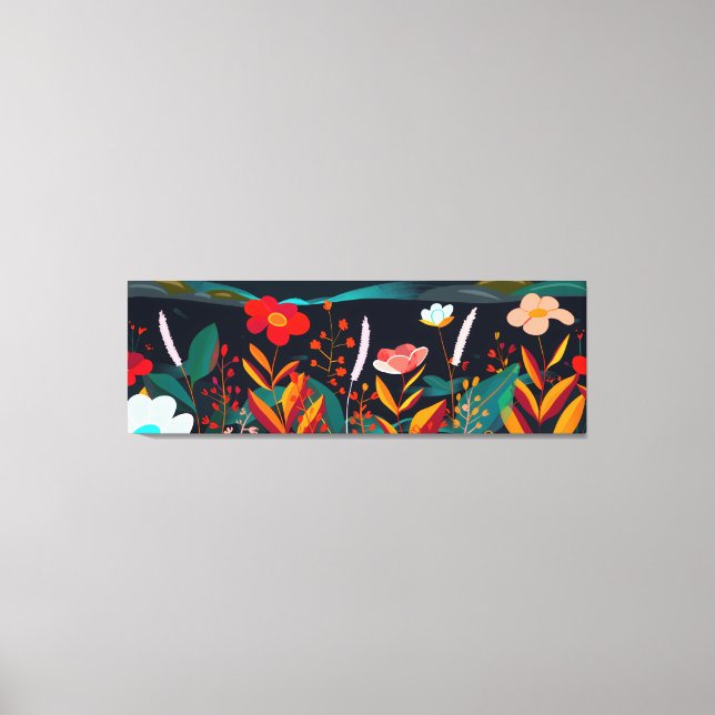 Impressão Em Tela Dreamy Floral Landscape 3 (Frente)