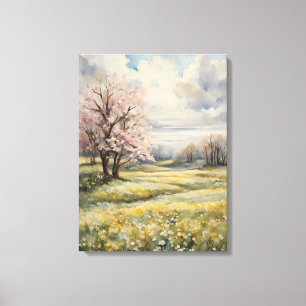 Impressão Em Tela Dreamy Pink Cherry Blossoms