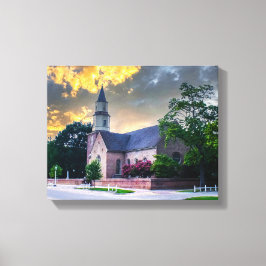 Impressão Em Tela DSC02400-2-Bruton Parrish Church, no Sunset