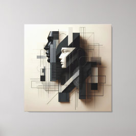 Impressão Em Tela Dual Geometric Profile