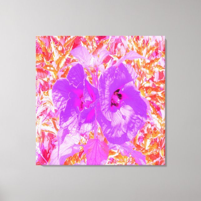 Impressão Em Tela Duas ameixas roxas e rosadas a quente, com ameixa (Frente)