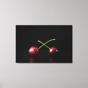 Impressão Em Tela Duas Cherries 36x24 (90x60cm) waccn