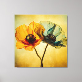 Impressão Em Tela Duas Flores