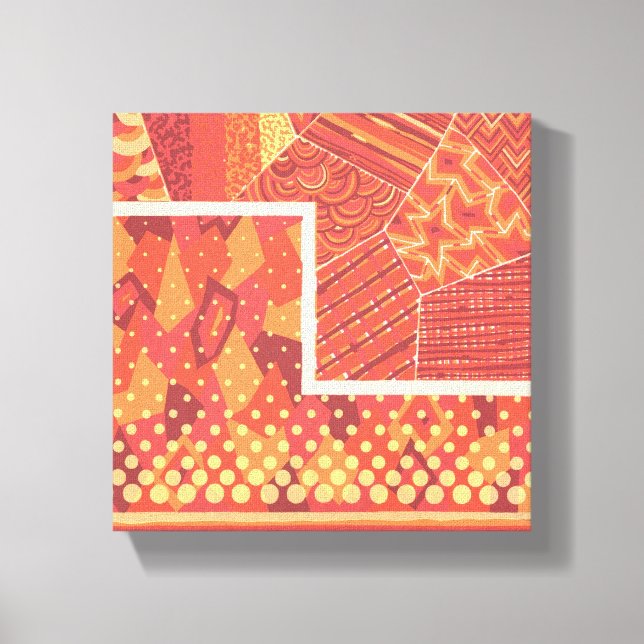 Impressão Em Tela Duas Formas Geométricas Compõem Art Canva Impressã (Frente)