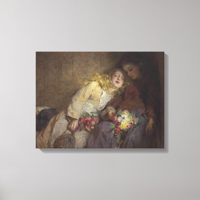 Impressão Em Tela Duas Meninas Jovens Retornando Para Casa (Frente)