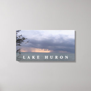 Impressão Em Tela Duas tempestades sobre Huron