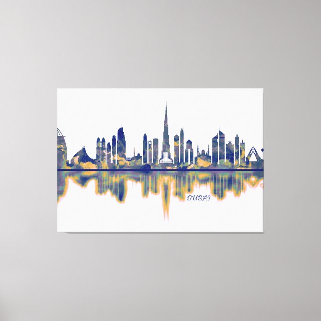 Impressão Em Tela Dubai Skyline (Frente)
