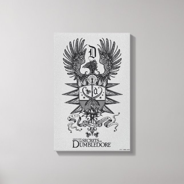 Impressão Em Tela Dumbledore's Crest (Frente)