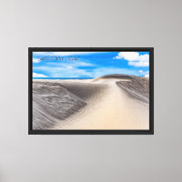 Dunas de areia da Ilha de South Padre com céu enso