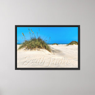Impressão Em Tela Dunas de areia da Ilha de South Padre com Gráfico