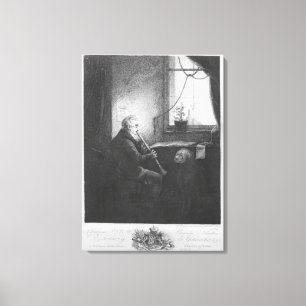 Impressão Em Tela Duque Esterhazy Playing o clarinete, 1809