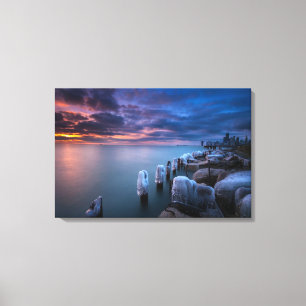 Impressão Em Tela Durante o fim de semana decidi sair da cama