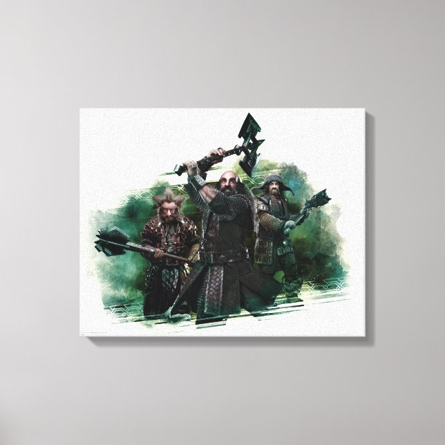 Impressão Em Tela Dwalin, Nori, & Bofur Graphic (Frente)