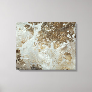 Impressão Em Tela Dynamic Ocean Wave Crash and Sea Foam Texture at R