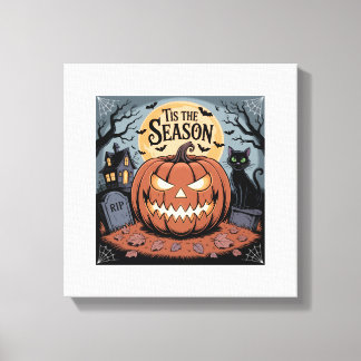 Impressão Em Tela É a Temporada do Halloween