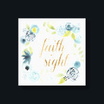 Impressão Em Tela É bom... caminhar pela fé não pela visão<br><div class="desc">É Bem, eu do Studio W. Possui uma bela fronteira floral com a frase "Caminhar por Fé, Não por Visão."</div>