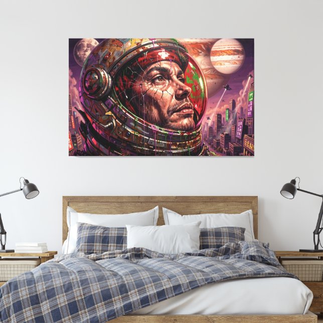 IMPRESSÃO EM TELA E O FUTURO SE ESCURECEU 9 (Insitu(Quarto))
