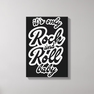 Impressão Em Tela É o único bebê rock and roll