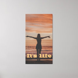 Impressão Em Tela É uma garota livre de vida