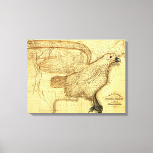 Impressão Em Tela Eagle sobreps nos Estados Unidos