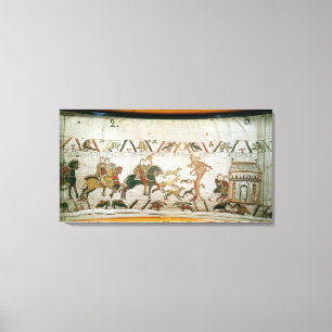 Impressão Em Tela Earl Harold cavalgando com seus cavaleiros para Bo