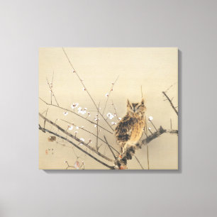 Impressão Em Tela Early Plum Blossoms de Nishimura Goun, Vintage Owl