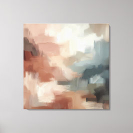 Impressão Em Tela Earthy Abstrato Brushaft Art