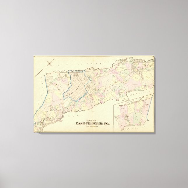 Impressão Em Tela East Chester, Nova Iorque (Frente)