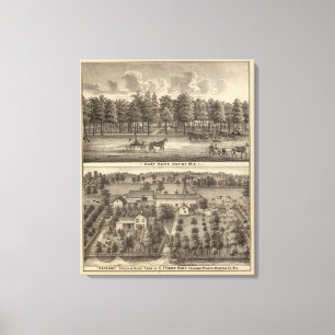 Impressão Em Tela East Park, Racine e Oakland Fazenda