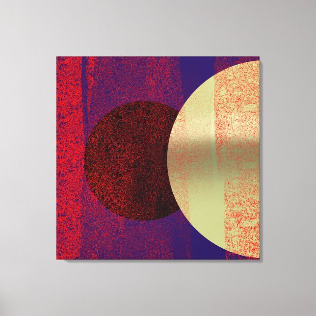 Impressão Em Tela Eclipse lunar - Abstrato (Frente)