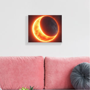 Impressão Em Tela Eclipse Solar