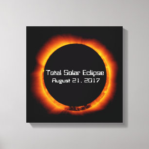 Impressão Em Tela Eclipse Solar Total 2017