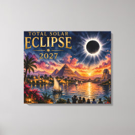 Impressão Em Tela Eclipse Total Solar 2027 Egito