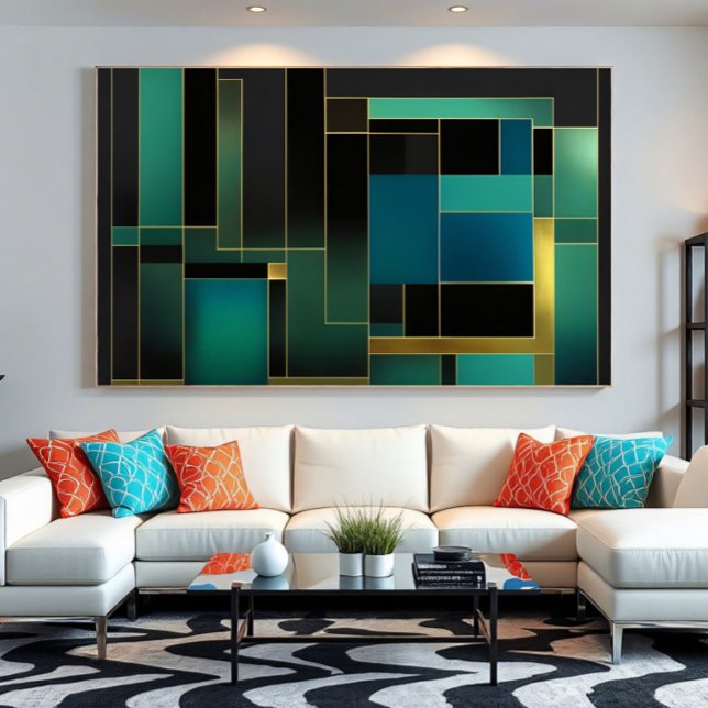 Impressão Em Tela Ecos da Geometria (Criador carregado)