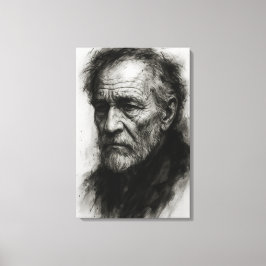 Impressão Em Tela Ecos do Tempo - Resiliência Silenciosa do Velho